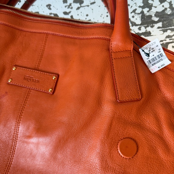 Alexander McQueen Orange Leather Bag - AS IS - Picture 4 of 4